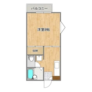 コンフォート黒髪【2階】の間取り
