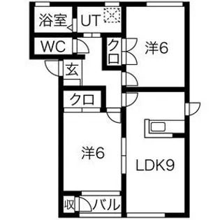 メゾンセレーノ壱番館【1階】の間取り