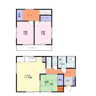 静岡県菊川市河東【一戸建】の間取り