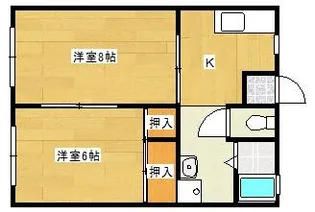 ひまわりハイツ【1階】の間取り