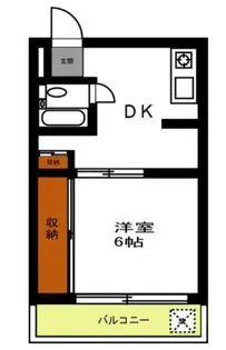 ワイケイビー経堂マンション【1階】の間取り