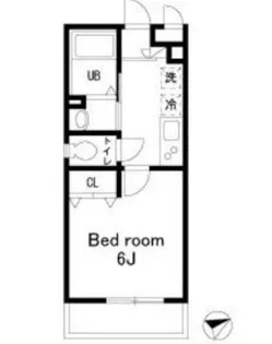 東京都練馬区南田中3【アパート】の間取り