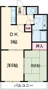 ピースハイツ【4階】の間取り