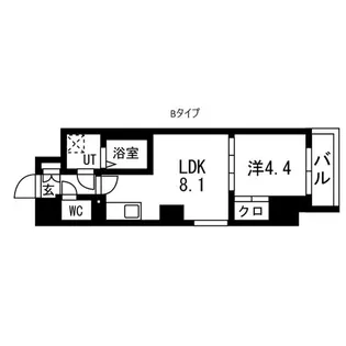 東京都台東区台東1【マンション】の間取り