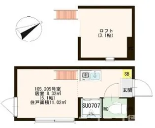 フルプレジャー【2階】の間取り