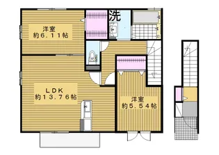 ハピネスII【2階】の間取り