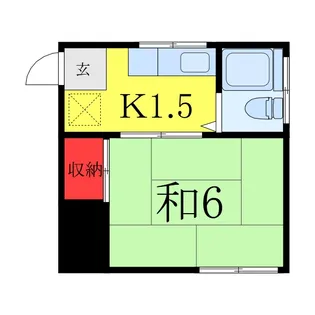 東京都北区東十条6【アパート】の間取り