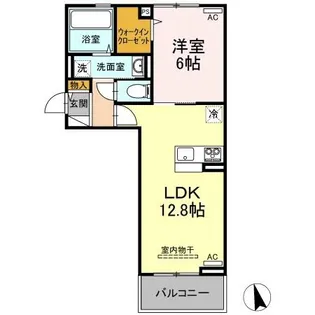 セレーノ南田宮【3階】の間取り