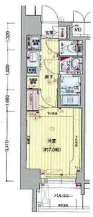 プレサンス丸の内レジデンスIII【8階】の間取り