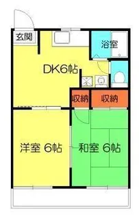 ハイツハイビスカス【2階】の間取り