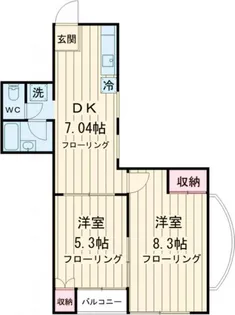 メゾンソレイユ【1階】の間取り