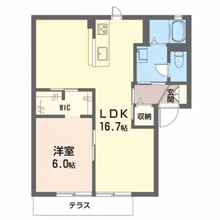 岐阜県岐阜市切通6【アパート】の間取り