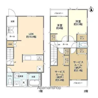 埼玉県さいたま市岩槻区諏訪4【一戸建】の間取り