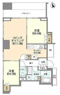 東京都新宿区新宿2【マンション】の間取り