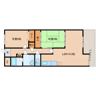 G・Sグレードル【1階】の間取り