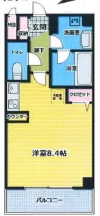 クオリアテラス門前仲町【5階】の間取り