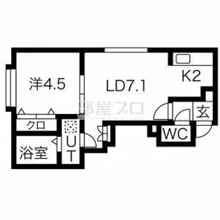 ジェルソミーノ平岡【2階】の間取り
