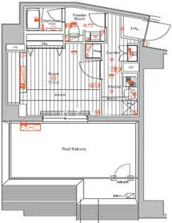 メイクスデザイン門前仲町II【6階】の間取り