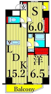 ザ・オベリスクイマド【7階】の間取り