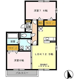 グランドマーニ A棟【3階】の間取り