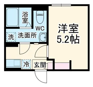 ブロンテ三ツ沢【2階】の間取り