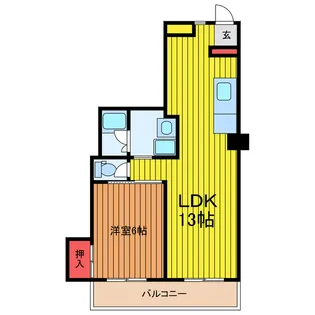 東武西新井第一サンライトマンション【8階】の間取り