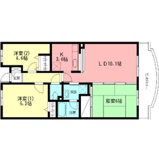 ルミエール・セゾン【2階】の間取り