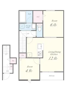 大阪府大阪市東住吉区西今川2【アパート】の間取り