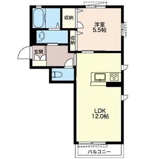 アミコート パルテノ【1階】の間取り