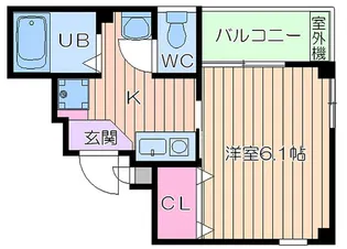 1Kの間取り画像