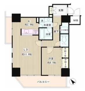 トレステージ目黒【2階】の間取り
