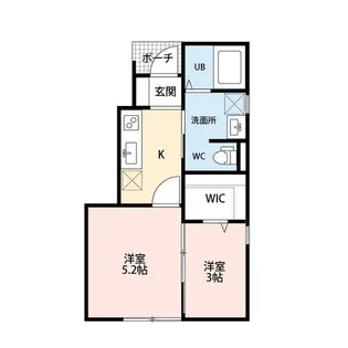 ラーク沼垂西【1階】の間取り