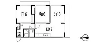 カルチェ川内NO.2【3階】の間取り