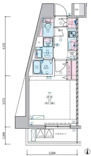 ジェノヴィア蒲田IIIスカイガーデン【4階】の間取り