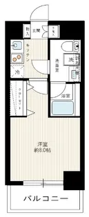 PREMIUM CUBE 三田【7階】の間取り