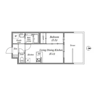 アドバンス京都リエートII【1階】の間取り