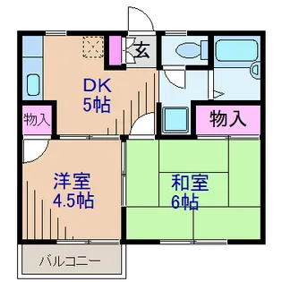 神奈川県横浜市港北区篠原東1【アパート】の間取り