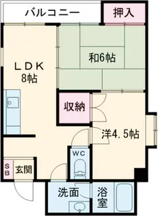 フラッツ浦添【3階】の間取り
