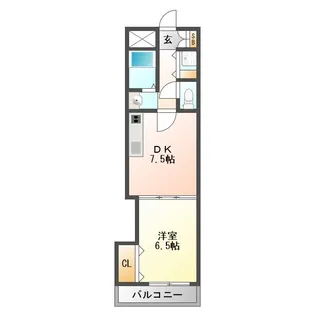 ノルデンハイムリバーサイド十三II【4階】の間取り