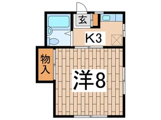ハイツ福田【1階】の間取り