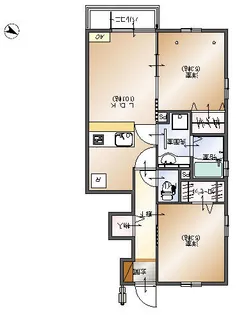 ラルジュ【1階】の間取り