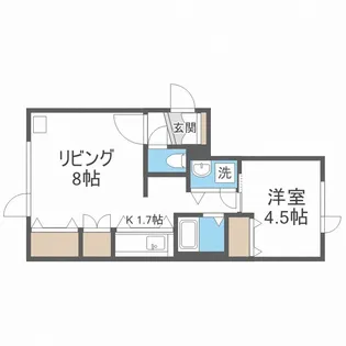 北海道札幌市中央区南六条西20【マンション】の間取り