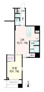 TRADIS浅草橋【2階】の間取り