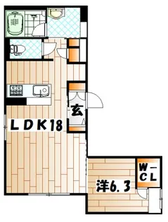 シャーメゾン・ルナ【1階】の間取り