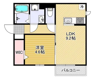 メゾンベア六条【2階】の間取り