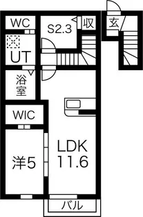 コスモス・ワン【2階】の間取り