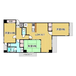 コミュニティーコート関目【6階】の間取り