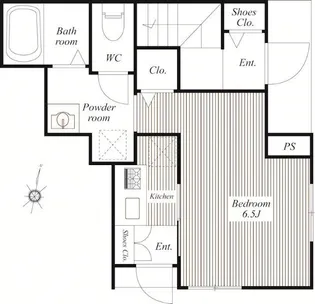 メゾン・ド・ネージュ【1階】の間取り