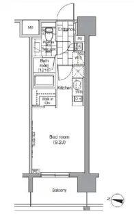 パークハビオ恵比寿【6階】の間取り