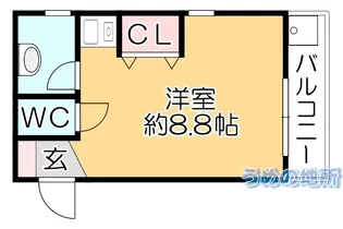 コーポレーヴ【2階】の間取り
